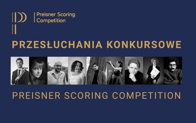 Plakat wydarzenia:  PREISNER SCORING COMPETITION  - przesłuchania konkursowe 25 czerwca 