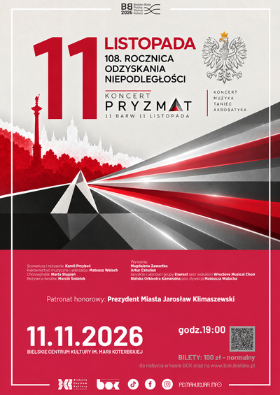 Plakat wydarzenia:  PRYZMAT – 11 barw 11 listopada
