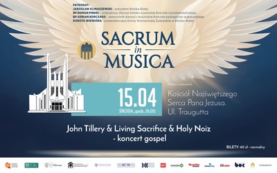 Plakat wydarzenia:  Sacrum in Musica  - 15 kwietnia GOSPEL 